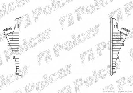 Радіатор повітря (Інтеркулер) Polcar 6530J81X