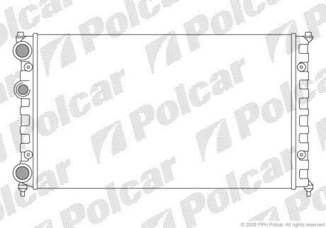 Радіатор охолодження Polcar 671308-6