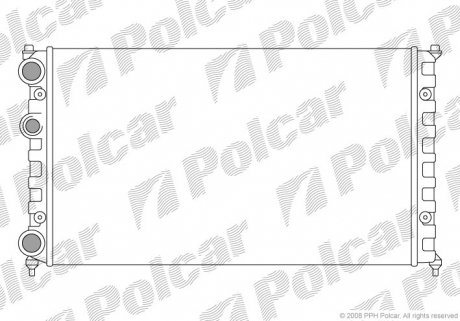 Радіатор охолодження Polcar 671308-6 (фото 1)