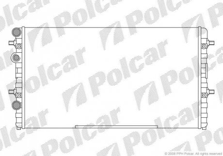 Радиатор охлаждения Polcar 671608-2