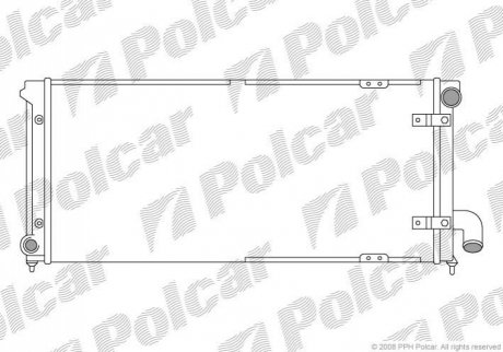 Радиатор охлаждения Polcar 672008-3