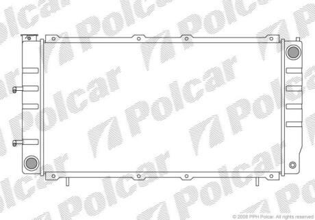 Радіатор охолодження Polcar 7205082