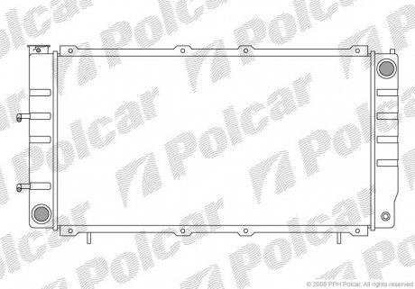 Радиатор охлаждения Polcar 7205082