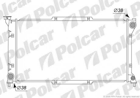 Радиатор охлаждения Polcar 7206081K