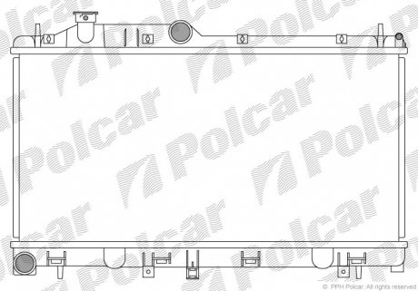 Радіатор охолодження Polcar 7208084