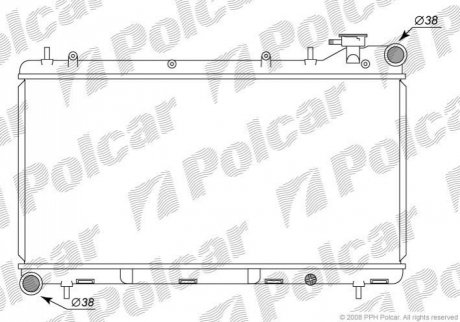 Радиатор охлаждения Polcar 7210081K