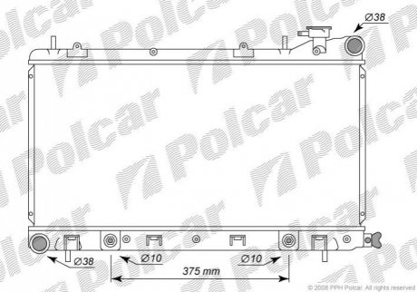 Радіатор охолодження Polcar 7211082K