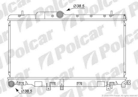 Радіатор охолодження Polcar 7212082K
