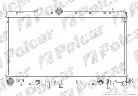 Радіатор охолодження Polcar 7212084