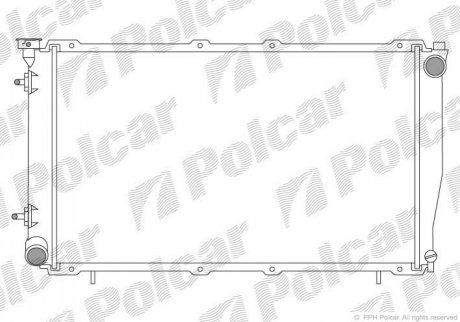 Радиатор охлаждения Polcar 724008-1