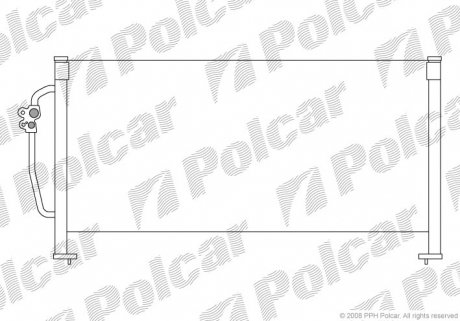 Радиатор кондиционера Polcar 7240K8C1 (фото 1)