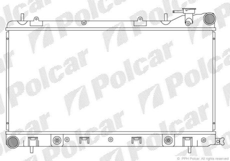 Радіатор охолодження Polcar 7241082