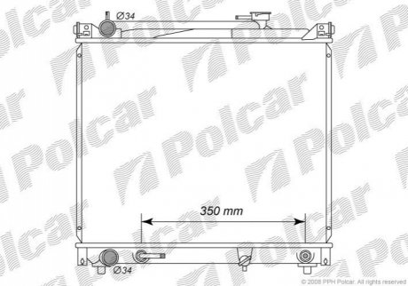 Радіатор охолодження Polcar 7404083K (фото 1)