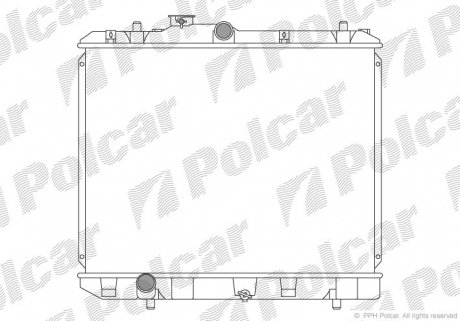 Радіатор охолодження Polcar 7406081K (фото 1)