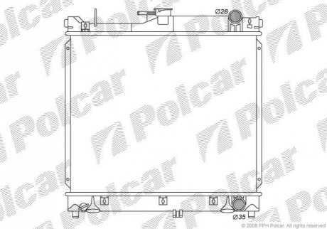 Радіатор охолодження Polcar 7409081K