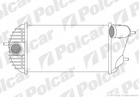 Радіатор повітря (Інтеркулер) Polcar 7415J8-1 (фото 1)