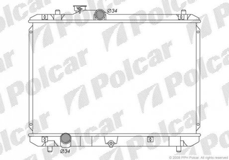 Радіатор охолодження Polcar 7423081K