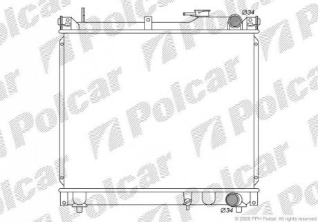 Радіатор охолодження Polcar 7424084K