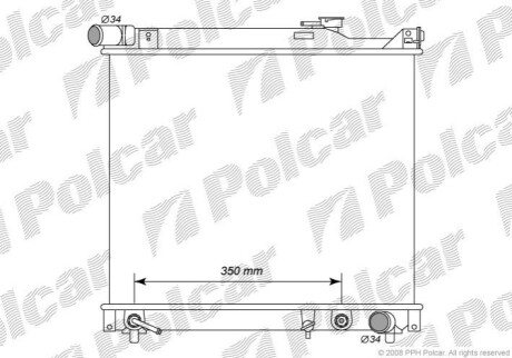 Радиатор охлаждения Polcar 742408-5