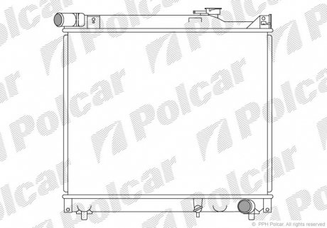 Радіатор охолодження Polcar 742408-8 (фото 1)