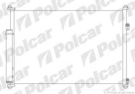 Радиатор кондиционера Polcar 7426K8C1