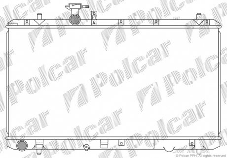 Радиатор охлаждения Polcar 743508-1 (фото 1)
