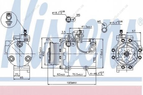 Компрессор кондиционера (новый) Polcar 7435KS-1