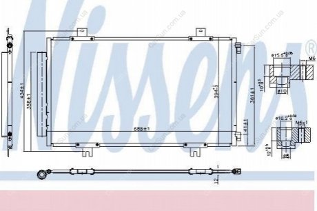 Радиатор кондиционера Polcar 74L1K81K