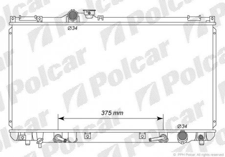 Радиатор охлаждения Polcar 8010081K