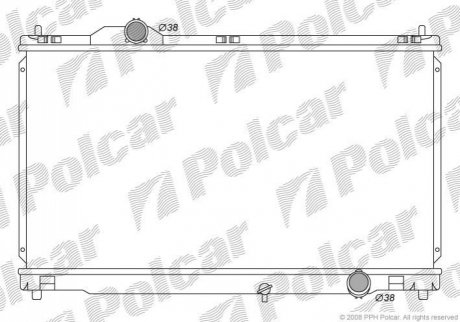Радіатор охолодження Polcar 8011081K (фото 1)