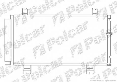 Радіатор кондиціонера Polcar 8011K8C1 (фото 1)