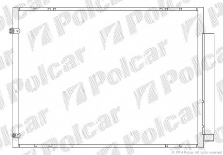 Радіатор кондиціонера Polcar 8061K8C2