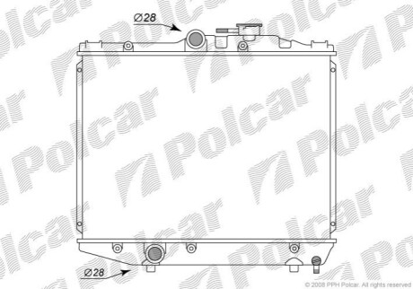 Радиатор охлаждения Polcar 8100081K