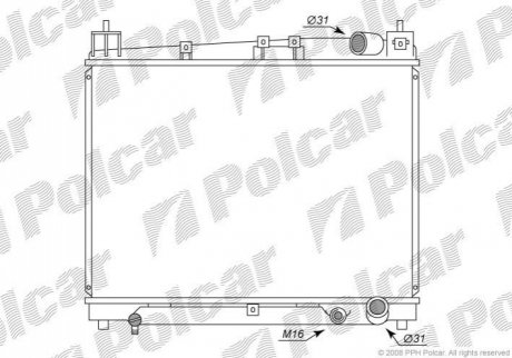 Радіатор охолодження Polcar 8103083K