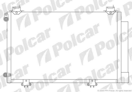 Радиатор кондиционера Polcar 8103K8C1S