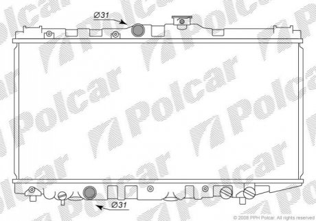 Радіатор охолодження Polcar 8109082 (фото 1)