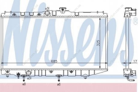 Радиатор, охлаждения дивгателя Polcar 8109086