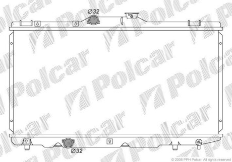 Радиатор охлаждения Polcar 811008-5