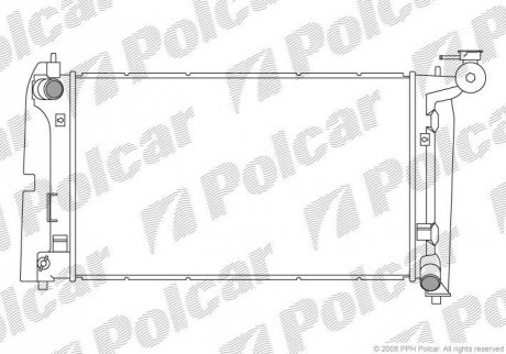 Радіатор охолодження Polcar 811308-4 (фото 1)
