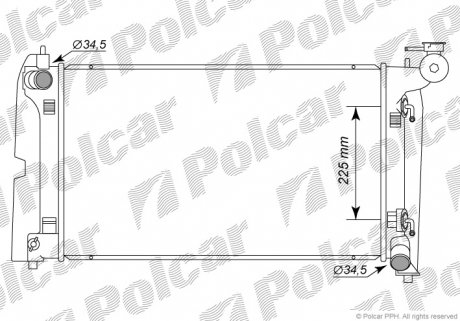 Радиатор охлаждения Polcar 8113085 (фото 1)