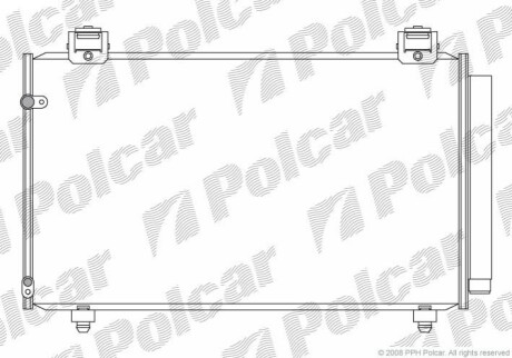 Радіатор кондиціонера Polcar 8114K83K