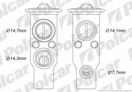 Стопорний клапан Polcar 8114KZ-1