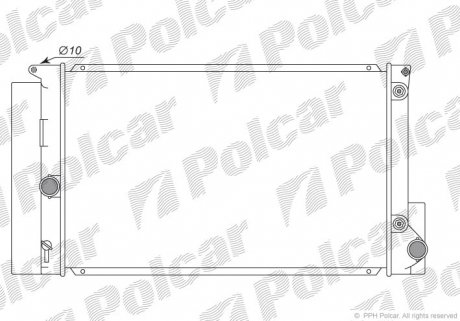 Радіатор охолодження Polcar 8116082K (фото 1)