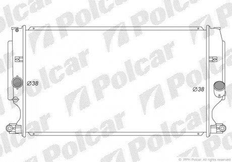 Радіатор охолодження Polcar 8116084K (фото 1)