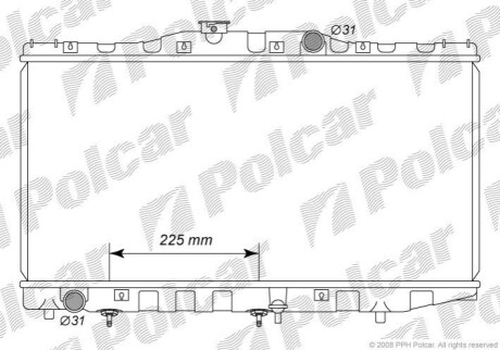 Радіатор охолодження Polcar 8120082