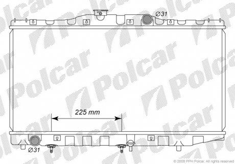 Радиатор охлаждения Polcar 8120082