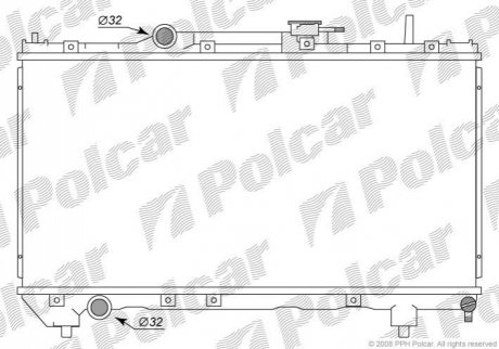 Радиатор охлаждения Polcar 8122081K