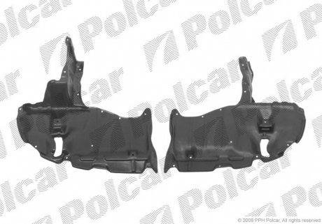 Защита под двигатель прав Polcar 812334-6