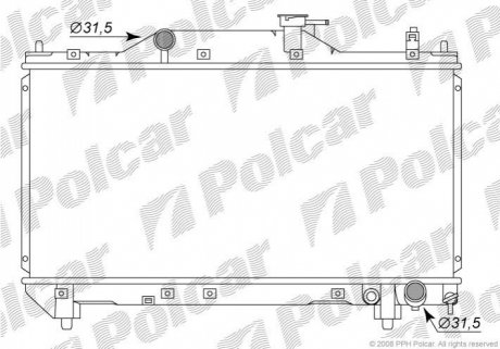 Радиатор охлаждения Polcar 8124081K