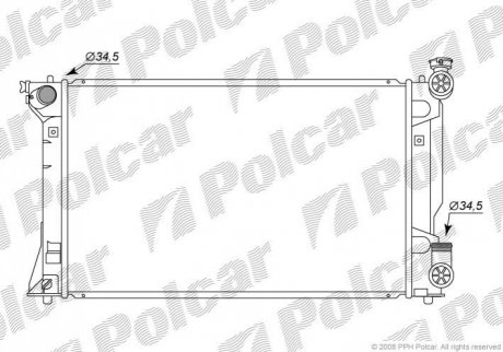 Радиатор охлаждения Polcar 8125083K (фото 1)
